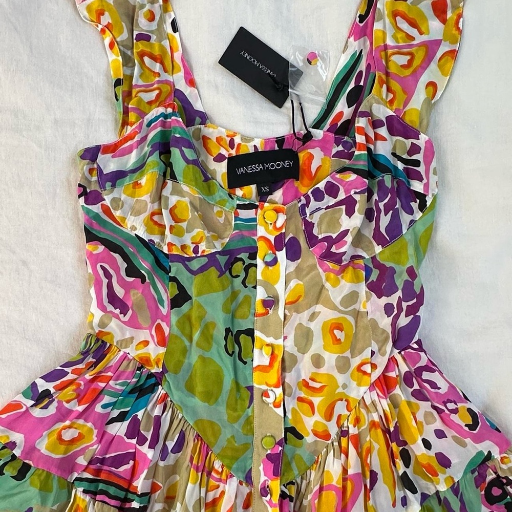 Vanessa Mooney Elizabeth Romper Dress 80s print